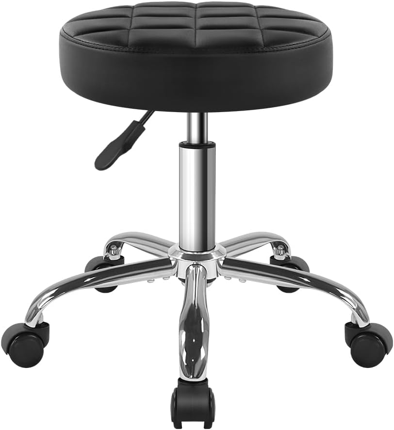 Adjustable Rolling Swivel Work Stool