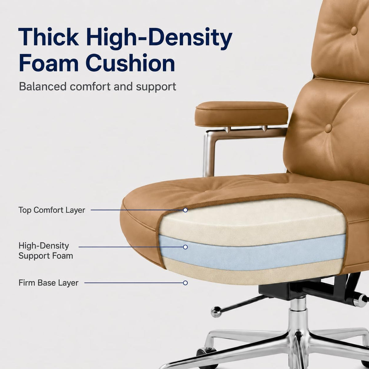Leather Ergonomic Executive Office Chair