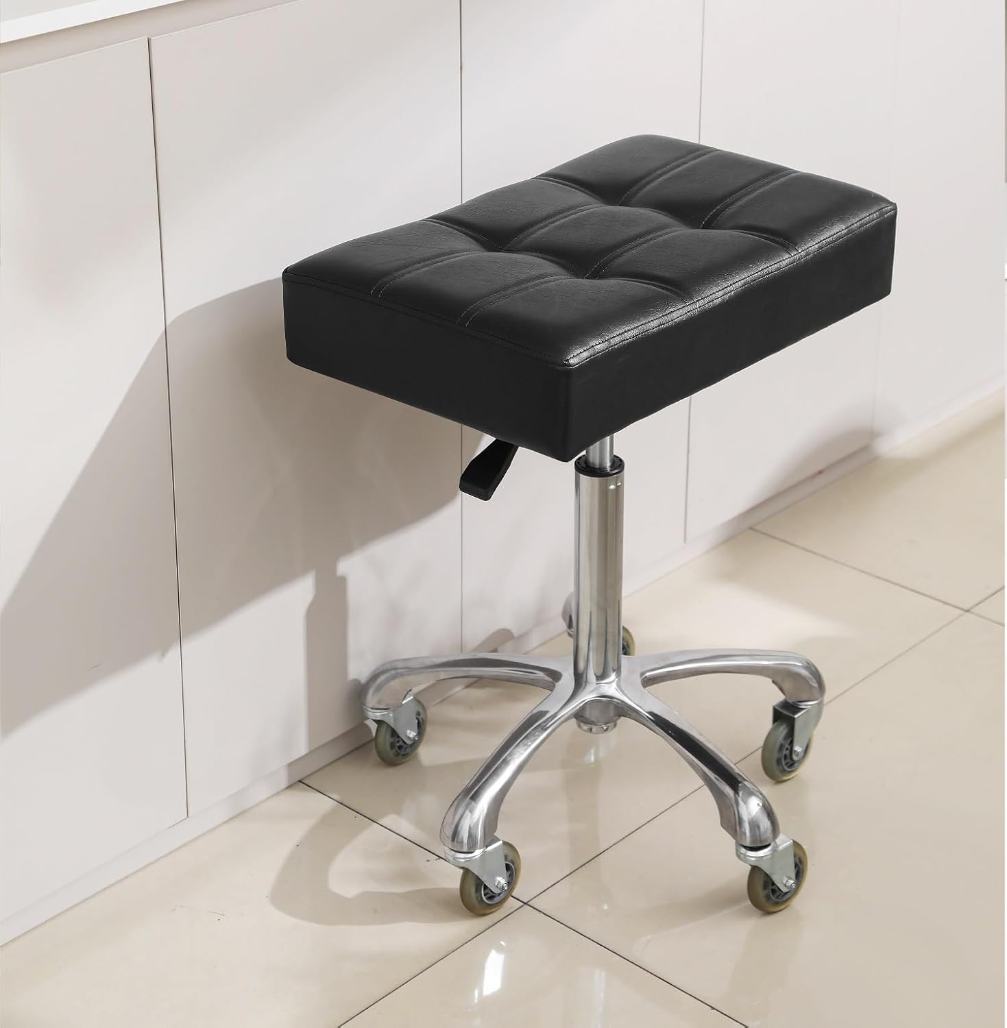 Heavy Duty Backless Adjustable Rolling Stool