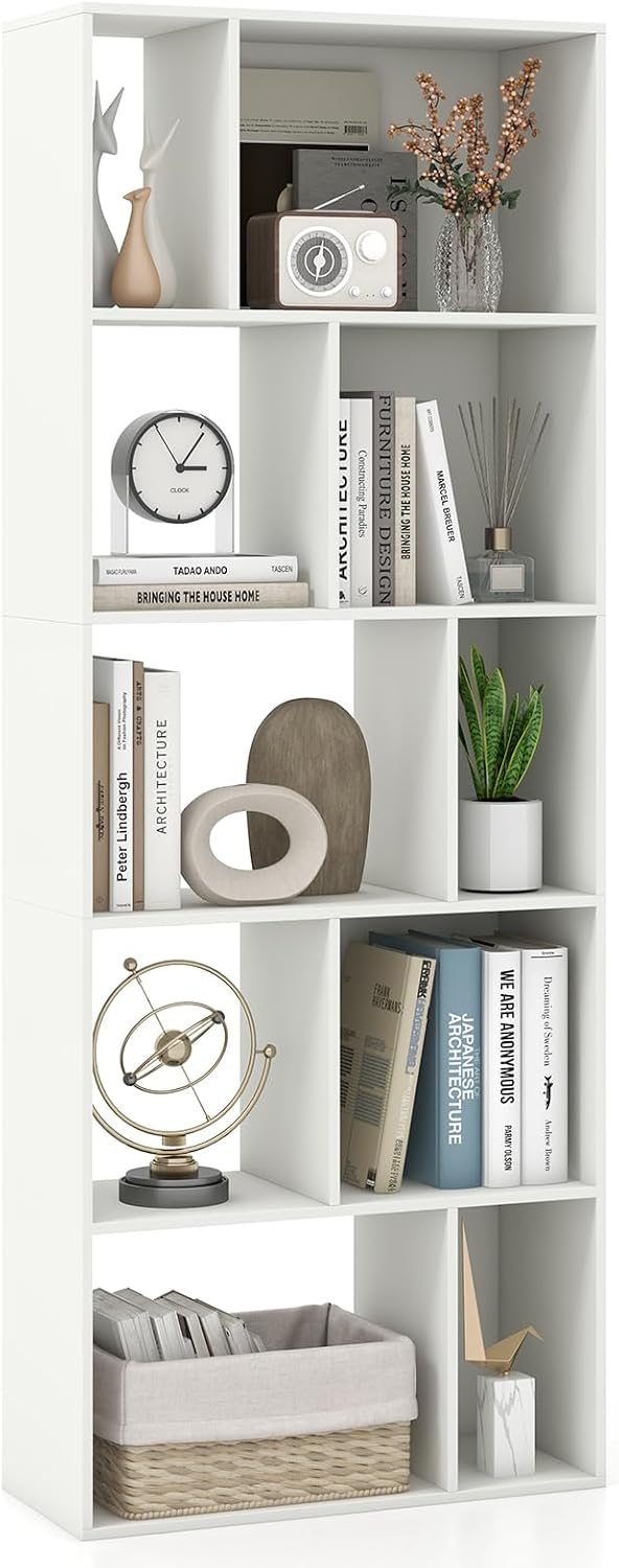 5-Tier Geometric Bookshelf