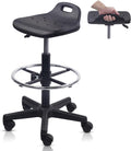 Adjustable Rolling Drafting Stool with Footrest