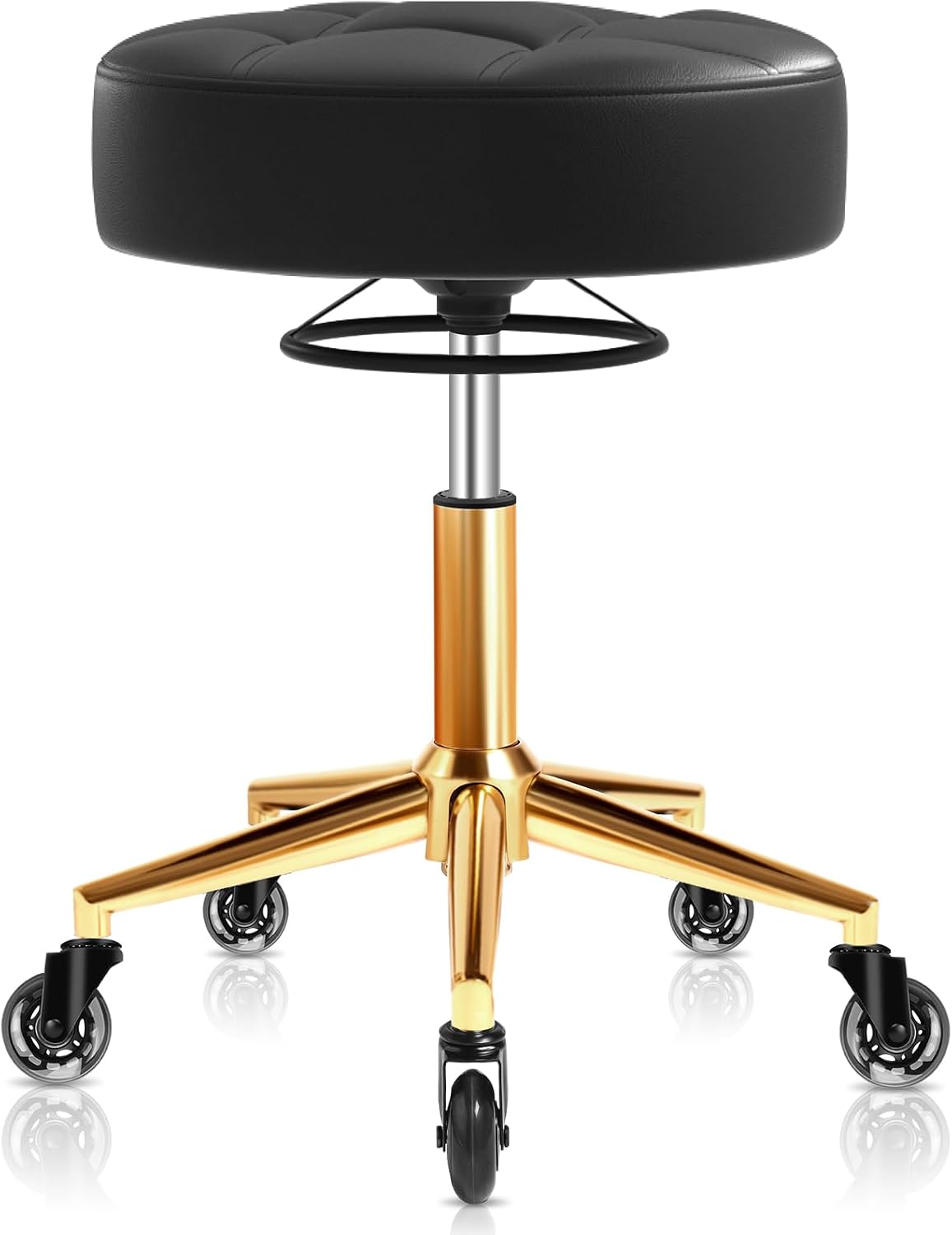 Heavy Duty Adjustable Rolling Swivel Stool