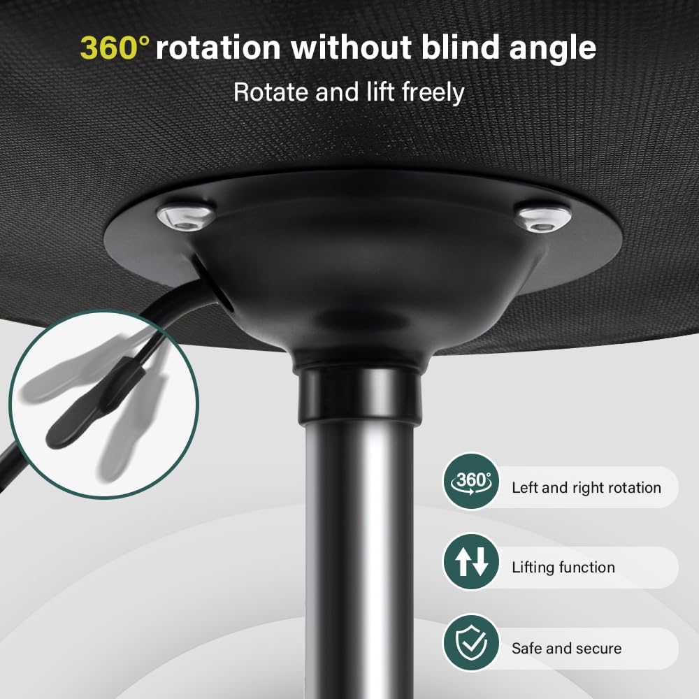 Adjustable Rolling Swivel Work Stool