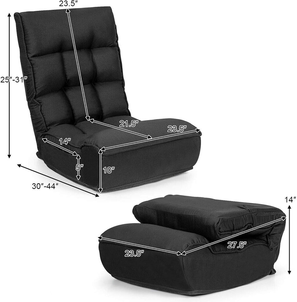 Memory Foam Foldable Floor Gaming Chair