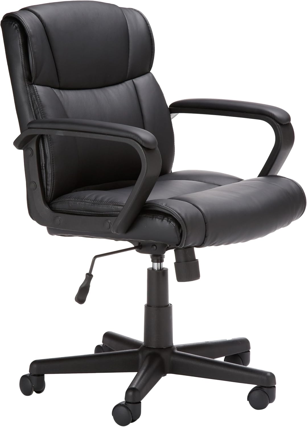 Mid-Back Faux Leather Office Task Chair