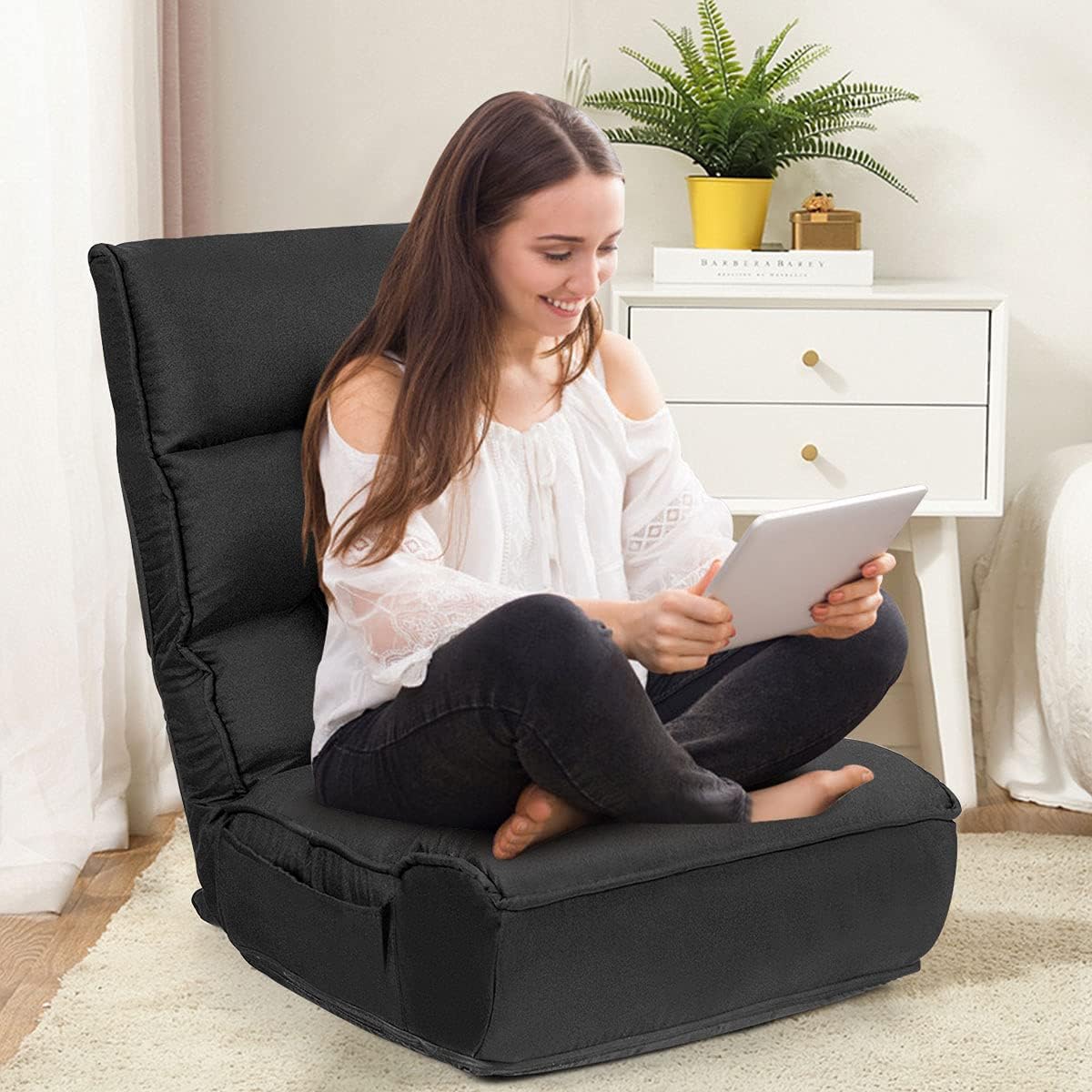 Memory Foam Foldable Floor Gaming Chair