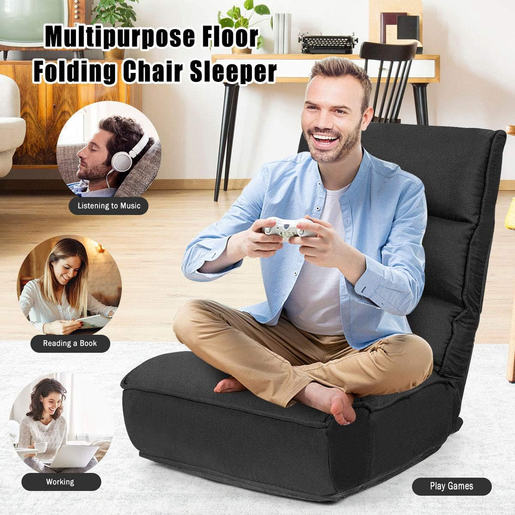 Memory Foam Foldable Floor Gaming Chair