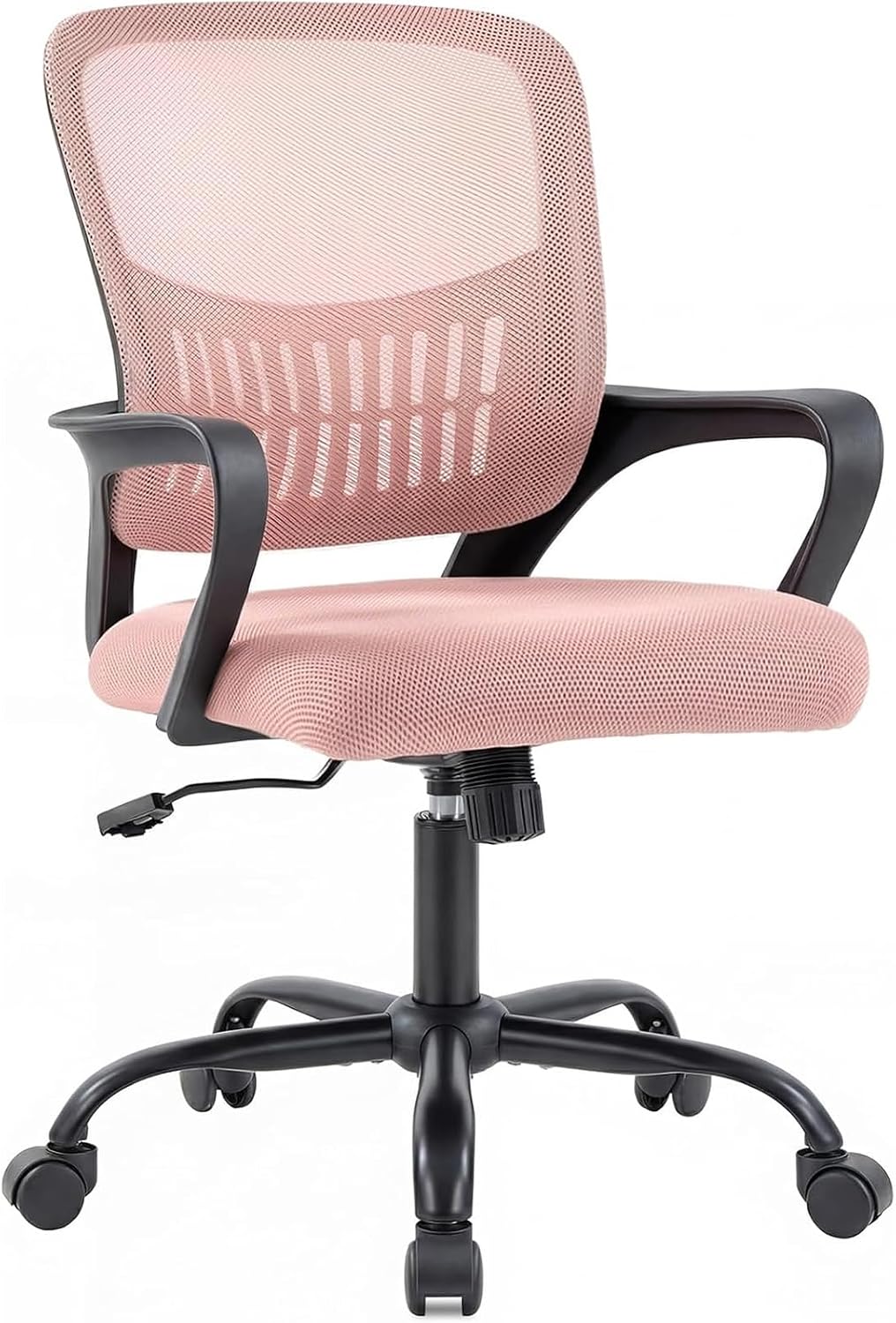 Pink Ergonomic Mid-Back Office Chair