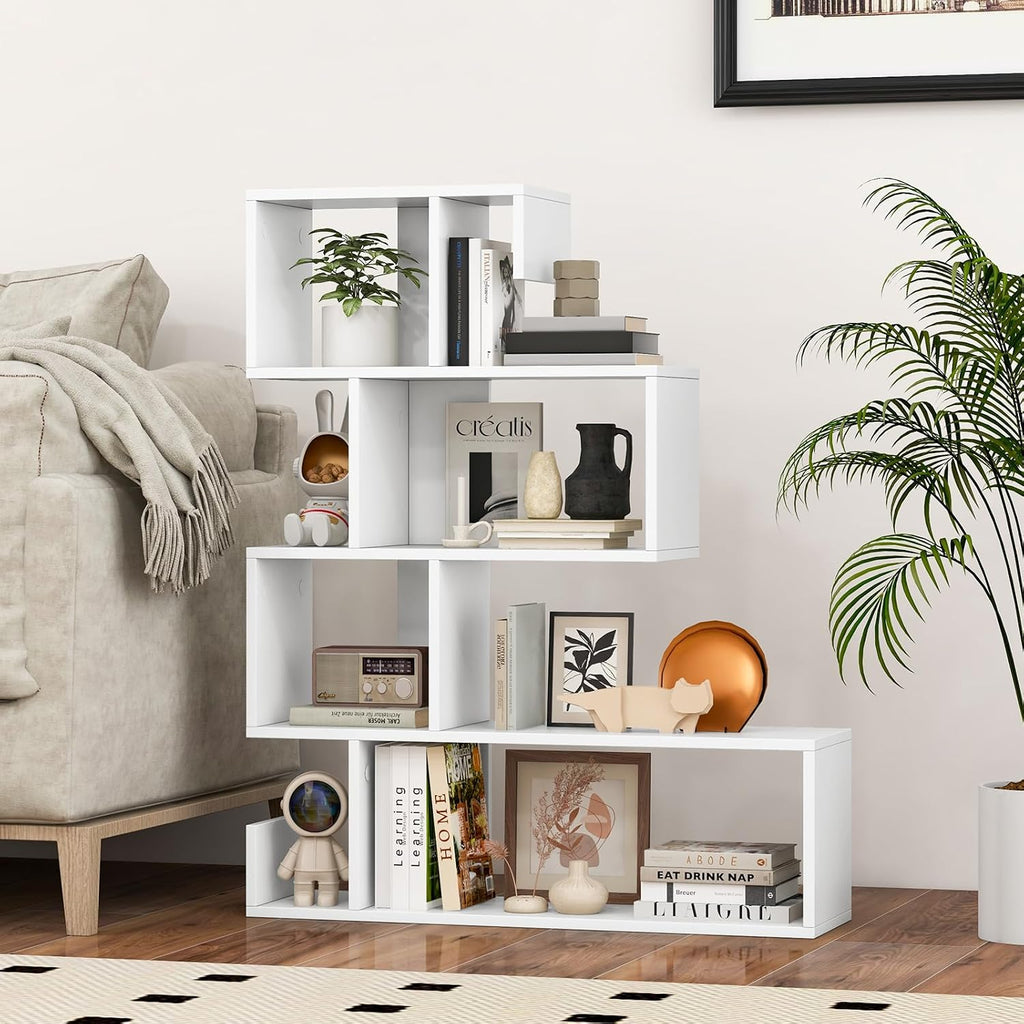 5-Tier S-Shaped Bookshelf