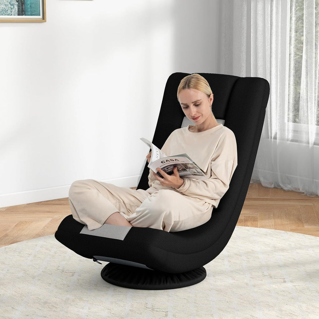360°Swivel Foldable Floor Gaming Chair