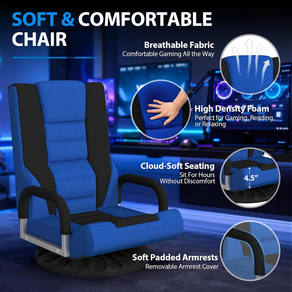 360° Swivel Foldable Floor Gaming Chair