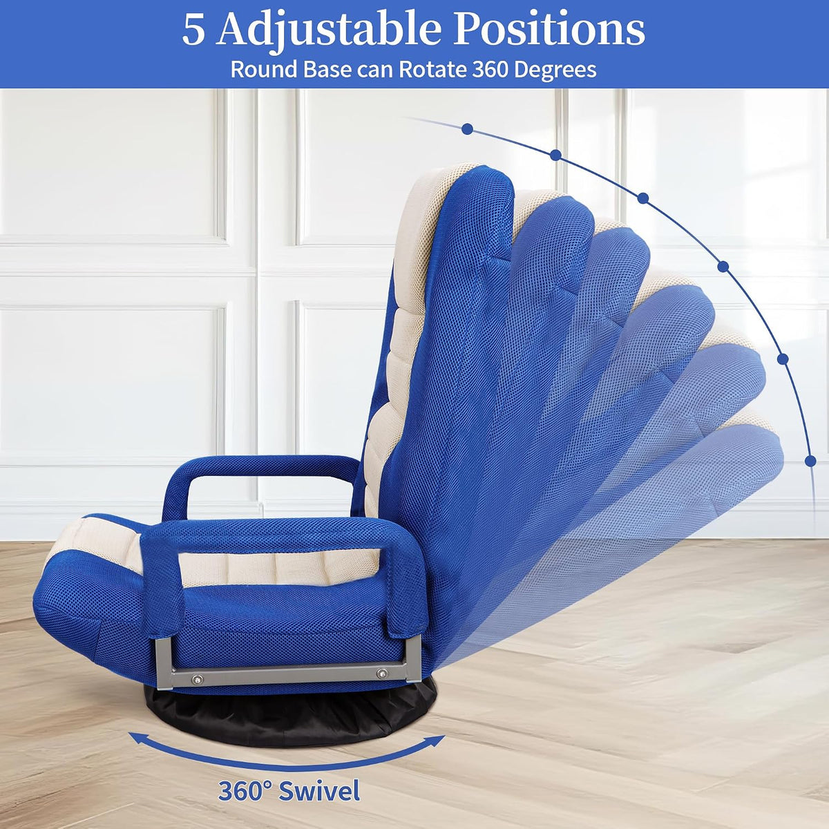 360° Swivel Foldable Floor Gaming Chair