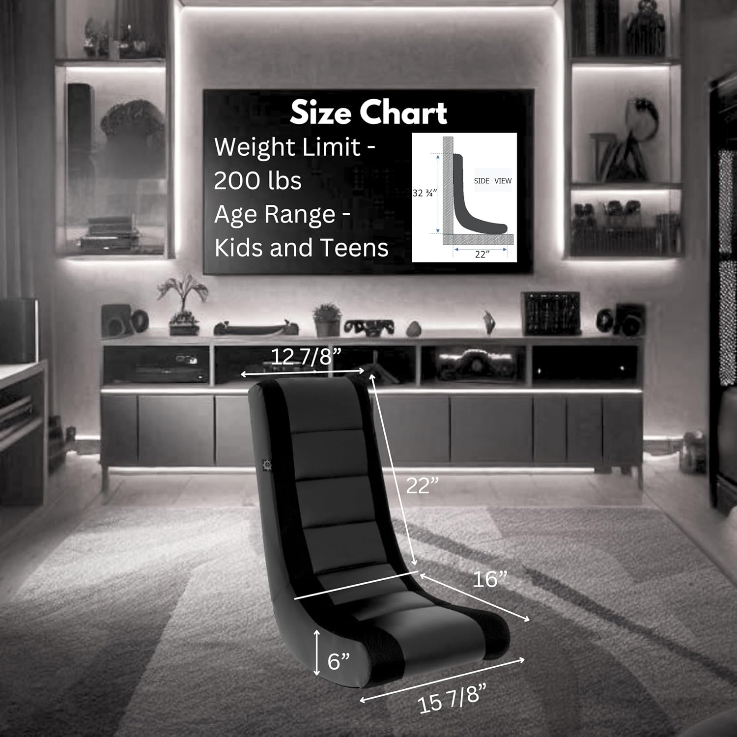 The Crew Furniture Classic Video Rocker Gaming Chair