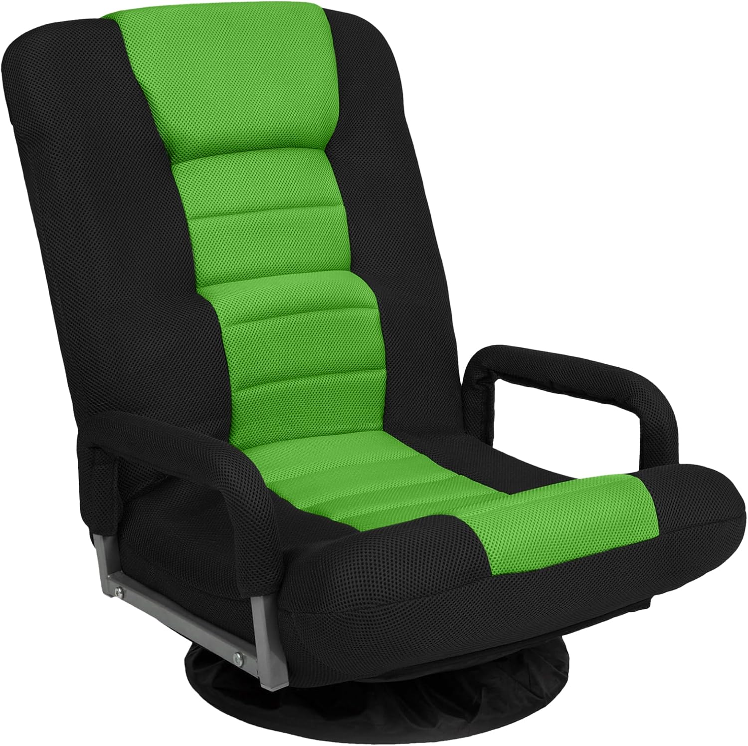 Best Choice Products Black & Green Swivel Floor Gaming Chair