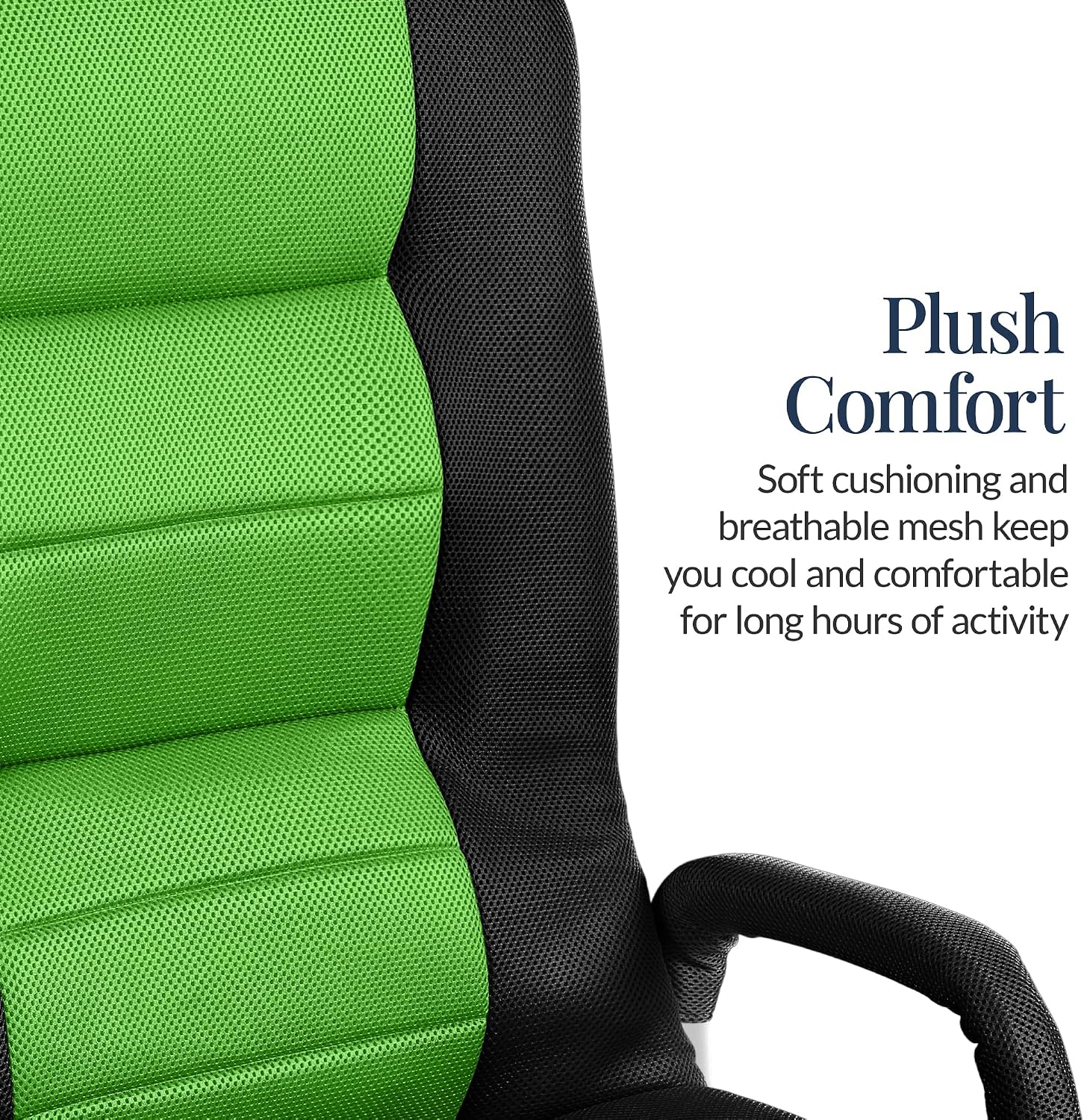 Best Choice Products Black & Green Swivel Floor Gaming Chair