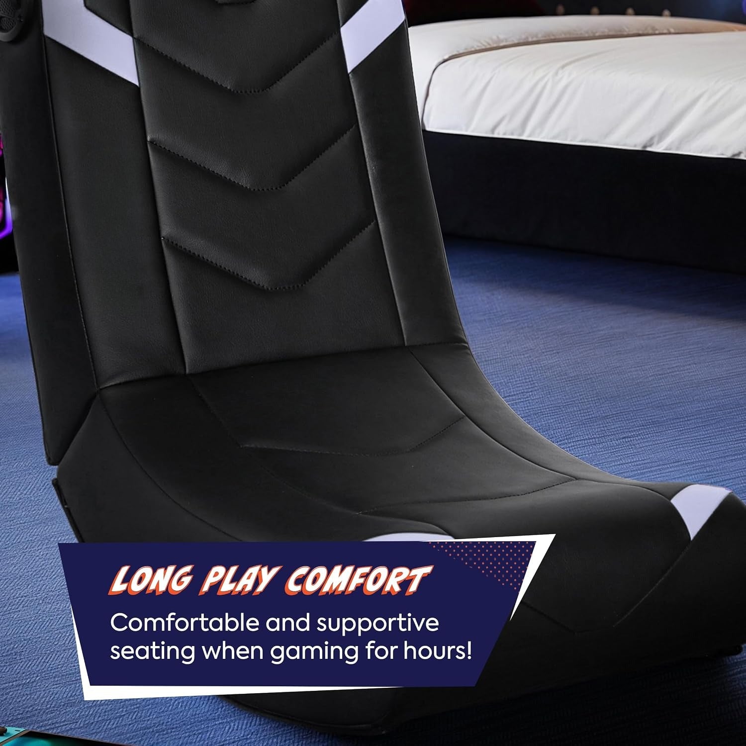 Audio Foldable Floor Rocker Gaming Chair
